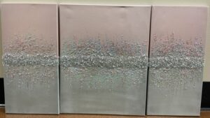 Crushed Glass Triptych by Mary Goodman
