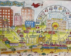 Downtown Myrtle Beach by Kurt Jarvis