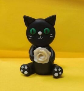 Glow in the Dark Flower Kitty by Teresa Mobley
