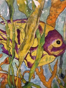 Purple-Yellow Fish by Kurt Jarvis