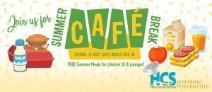 Community Bulletin Board Summer Cafe Meals 2022 HP web banner